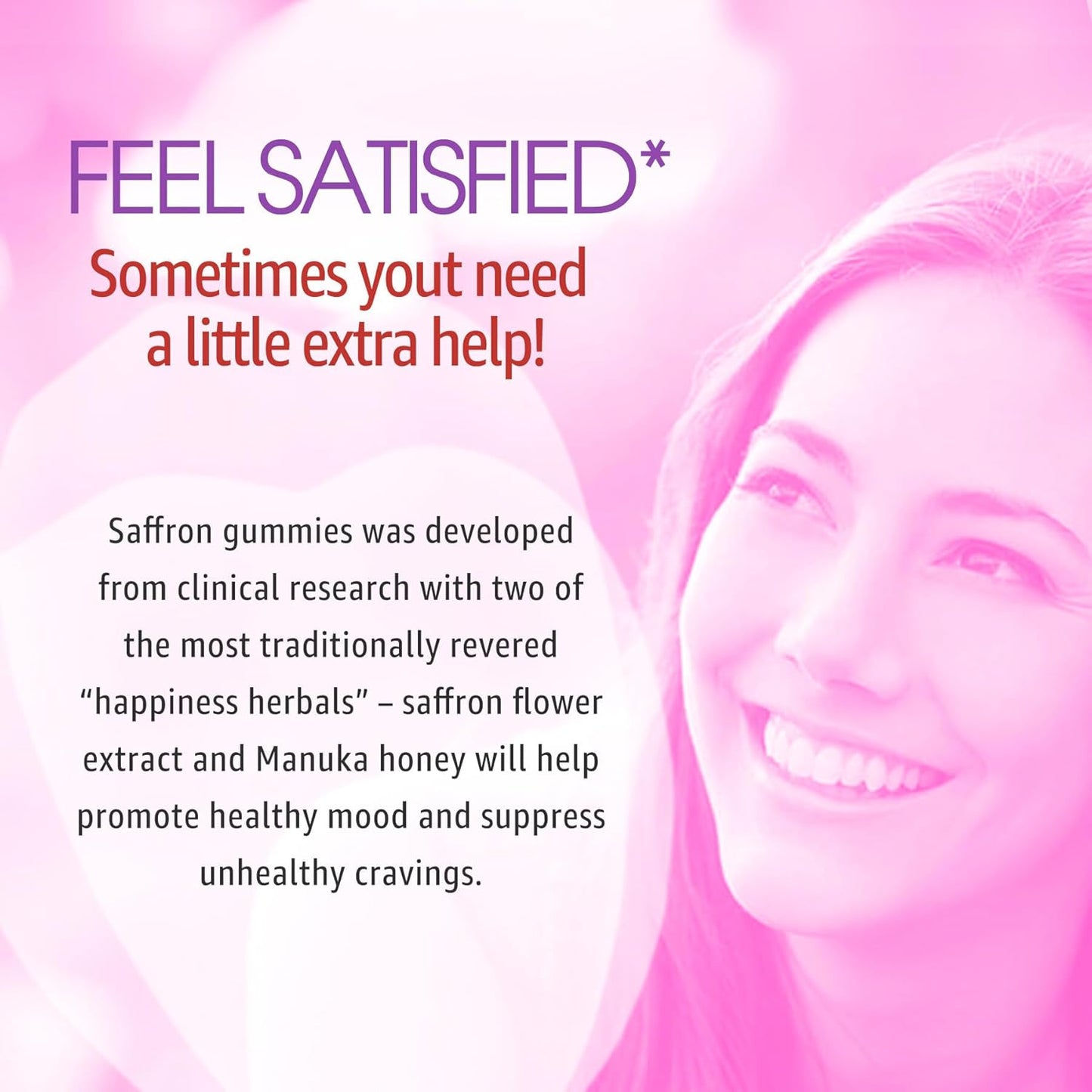 Organic Saffron Supplement Gummies with Vitamins B6, B12, D3, C - Mood & Power Support - Vegan Mixed Berry Flavor - 60Cts