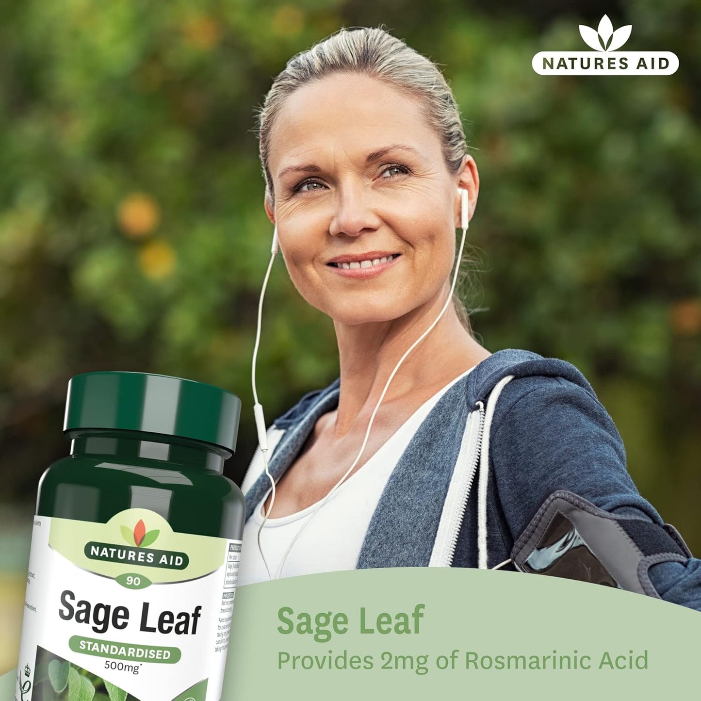 Organic Sage Leaf Supplement - 500mg for Immune Support & Digestive Health