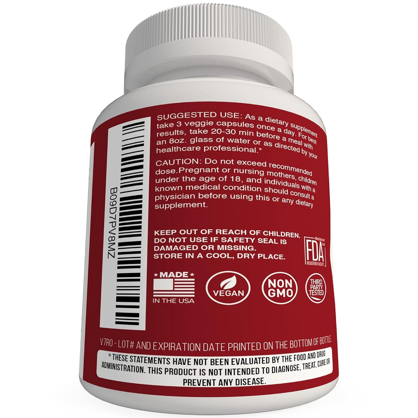 Organic Saw Palmetto DHT Blocker Hair Growth Supplement with Biotin & Collagen - Boosts Hair Regrowth for Men & Women, Gluten-Free & Vegetarian
