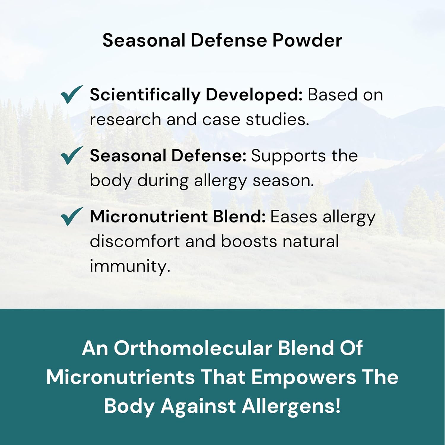 Organic Seasonal Defense Supplement with Bromelain, Vitamin B3, C, Quercetin, NAC - Fruit Punch Flavor - 30 Servings
