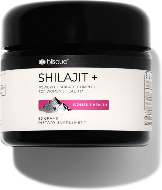Organic Shilajit Resin Supplement with Shatavari and Iron for Women's Health - 60 Grams