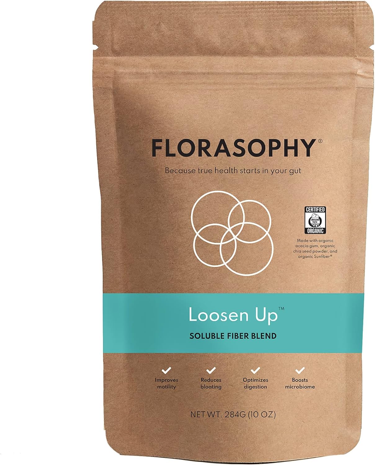 Organic Soluble Fiber Supplement for Digestive Health, Constipation & IBS Relief - Gluten Free Vegan Prebiotic Powder - 30 Day Supply