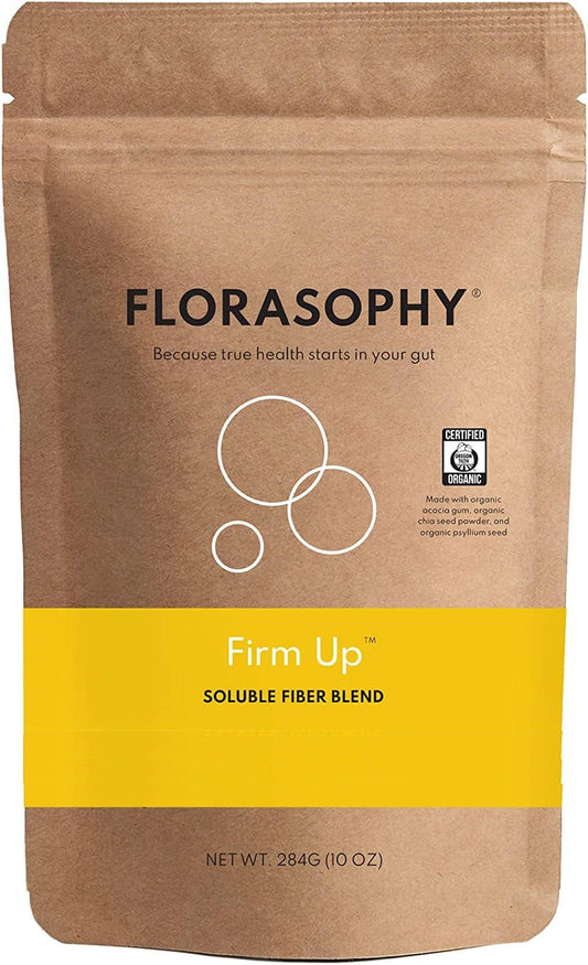 Organic Soluble Fiber Supplement for Digestive Health, Diarrhea Control & IBS Relief - Vegan Prebiotic Powder - One Month Supply