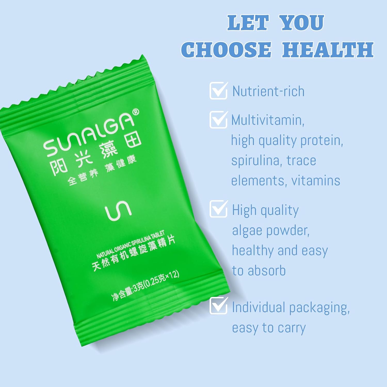 Organic Spirulina Probiotic Supplements for Women, 600 Tablets, Promotes Digestion, Muscle Health, and Immune Support