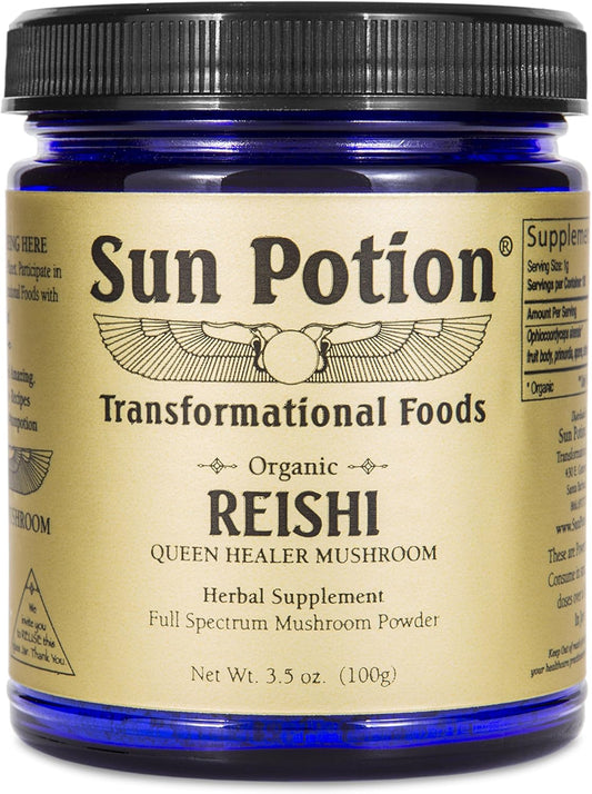 Organic Sun Potion Reishi Mushroom Powder - 100g Packet