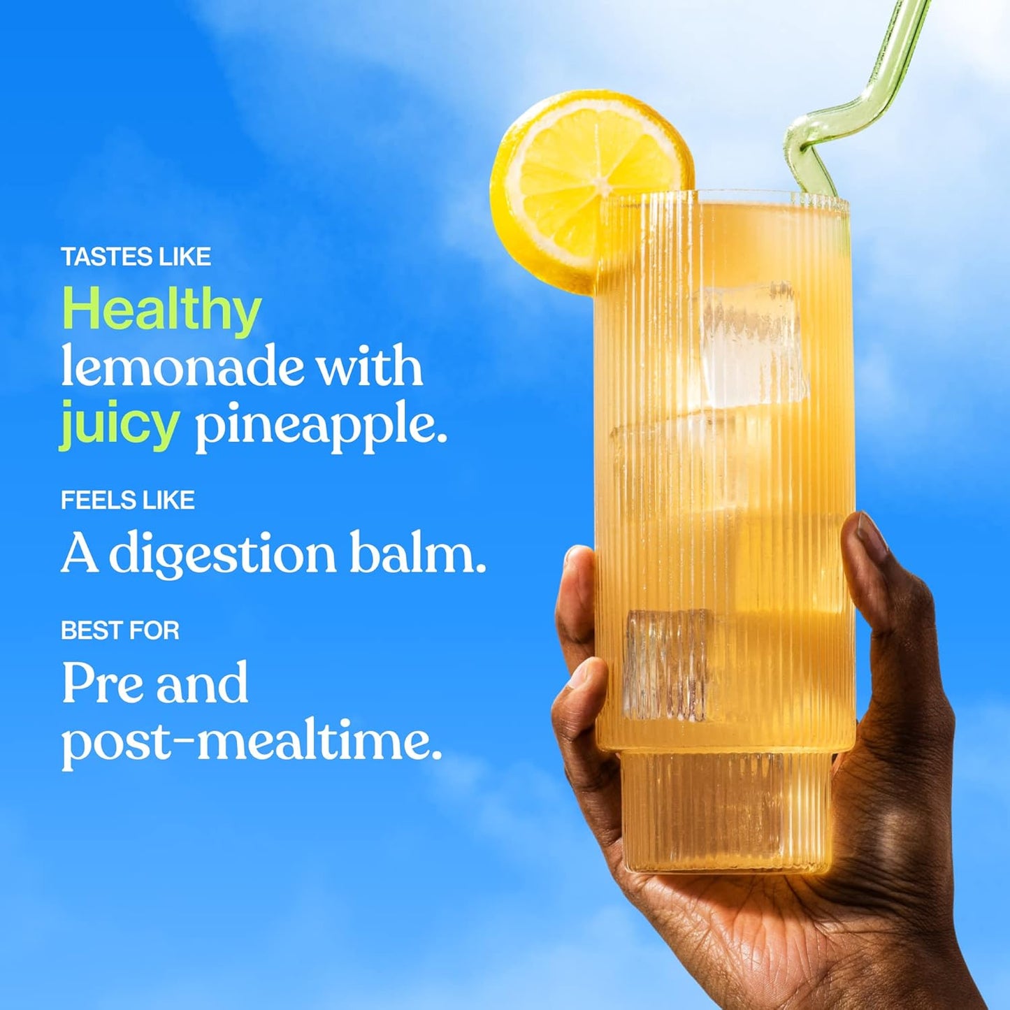 Organic Superfood Lemonade Powder for Digestive Health | Detox & Debloat | Chicory Root, Amla, Dandelion | 4.2oz, 20 Servings