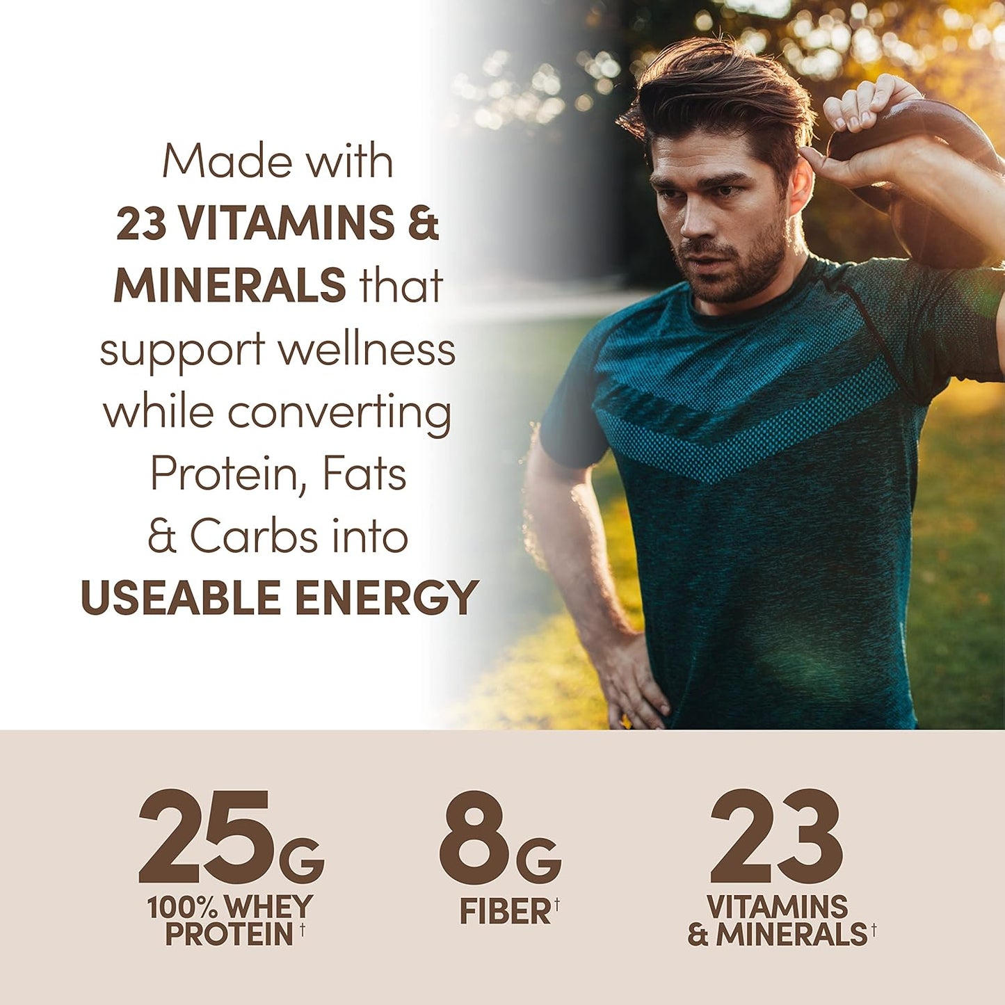 Organic Superfood Whey Protein Meal Replacement Powder, Designer Wellness 1.72lb Gluten-Free Milk Chocolate