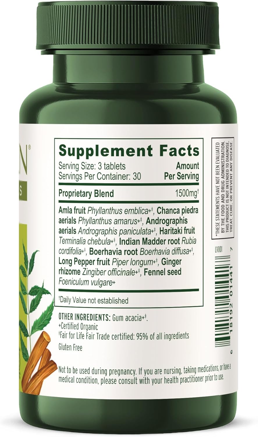 Organic Total Body Cleanse Supplement with Amla & Manjistha for Healthy Digestion - 90 Tablets