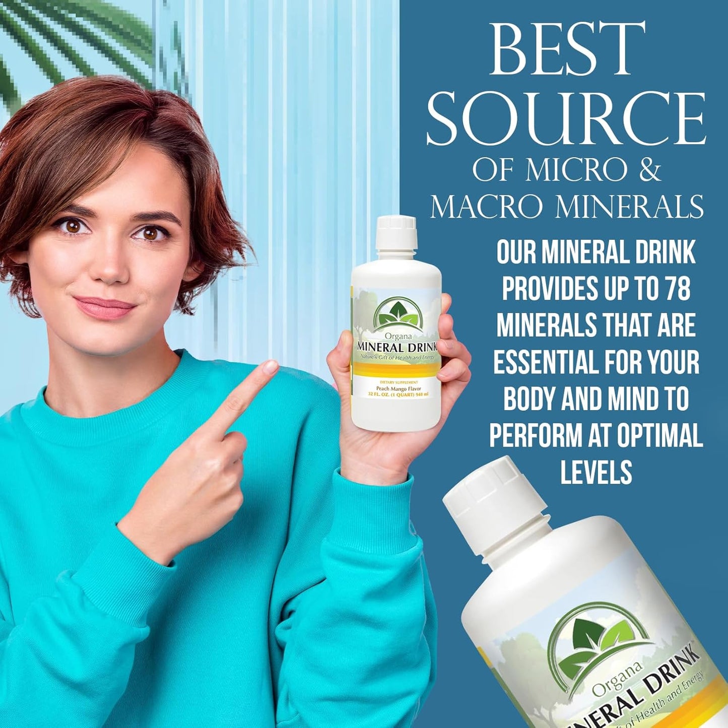 Organic Trace Minerals Supplement - NutriNoche Organa Plant Derived Formula