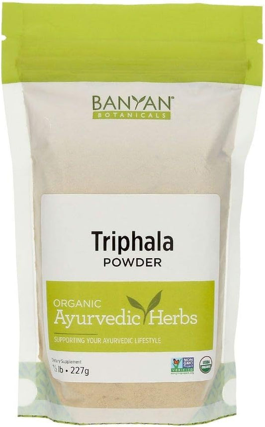 Organic Triphala Powder for Daily Detox, Cleansing, and Rejuvenation - ½lb - Non-GMO Sustainably Sourced - Amla, Haritaki, Bibhitaki Formula