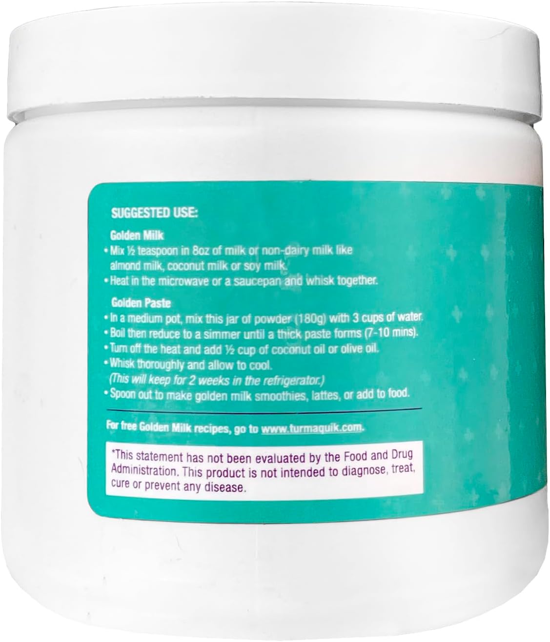 Organic Turmaquik Golden Milk Turmeric Powder with Immune-Boosting Superfood Blend - Ginger, Black Pepper, Cinnamon, Cardamom, Vitamins C, D, B6, B12, Zinc
