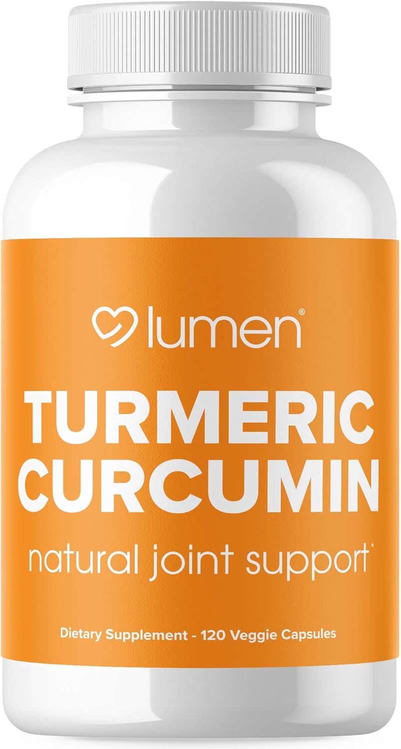 Organic Turmeric Curcumin Capsules with BioPerine for Maximum Absorption - 95% Curcuminoids & Black Pepper Extract - Gluten Free - 120 Count