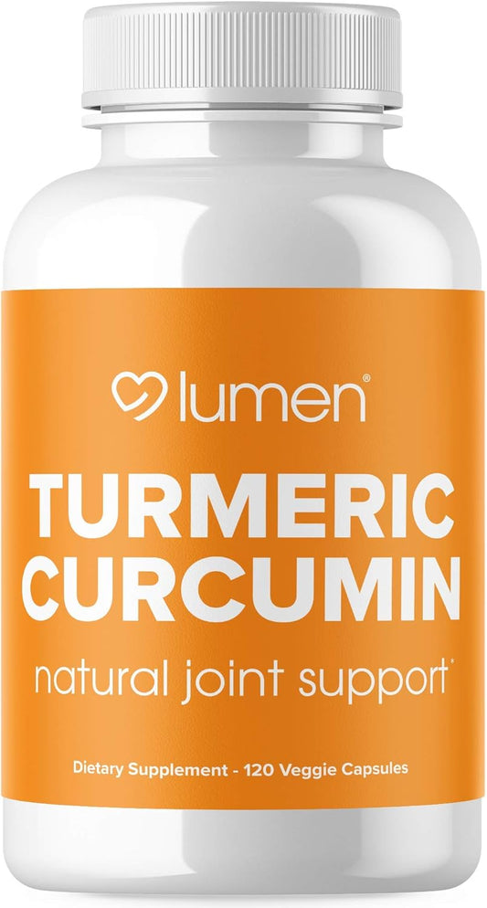 Organic Turmeric Curcumin Capsules with BioPerine for Maximum Absorption - 95% Curcuminoids & Black Pepper Extract - Gluten Free - 120 Count