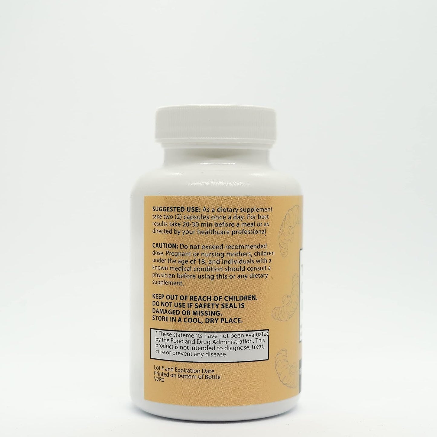 Organic Turmeric Curcumin Capsules with Black Pepper Extract for Joint Health Support - 60 Veggie Capsules, USA Made