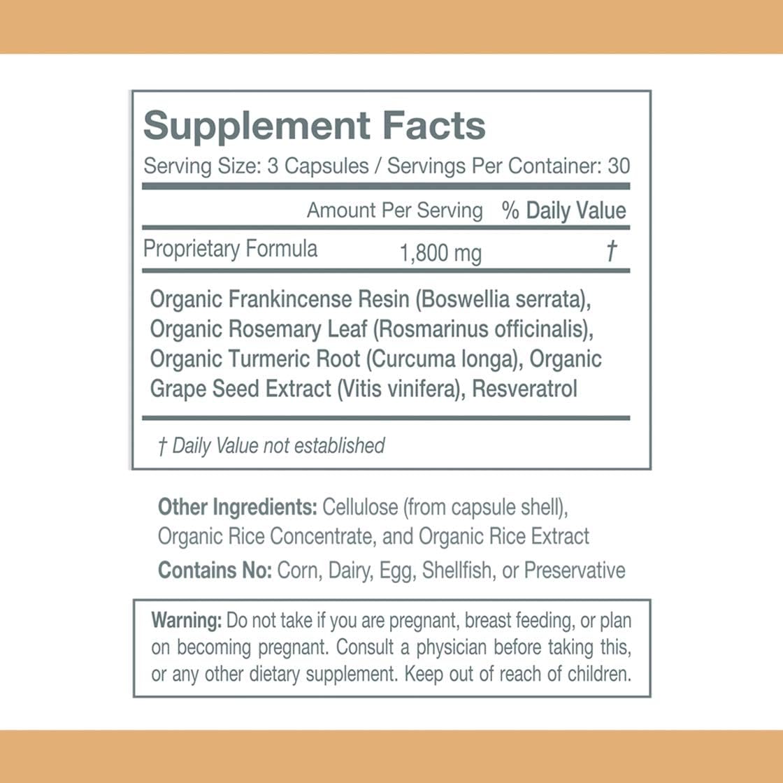 Organic Turmeric Curcumin Supplement for Stress Relief - Joint & Muscle Support with Resveratrol, Frankincense, and Rosemary - 90 Capsules