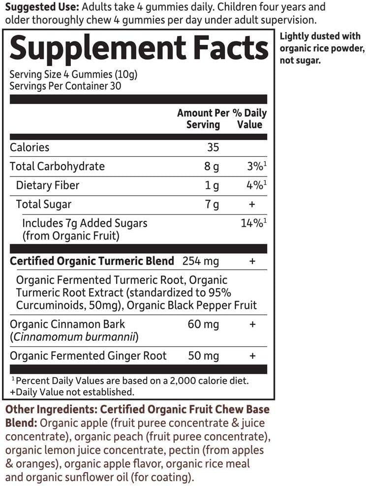 Organic Turmeric Gummy & High Potency Zinc Bundle - 120ct Turmeric Gummies + 60ct Raw Zinc Capsules