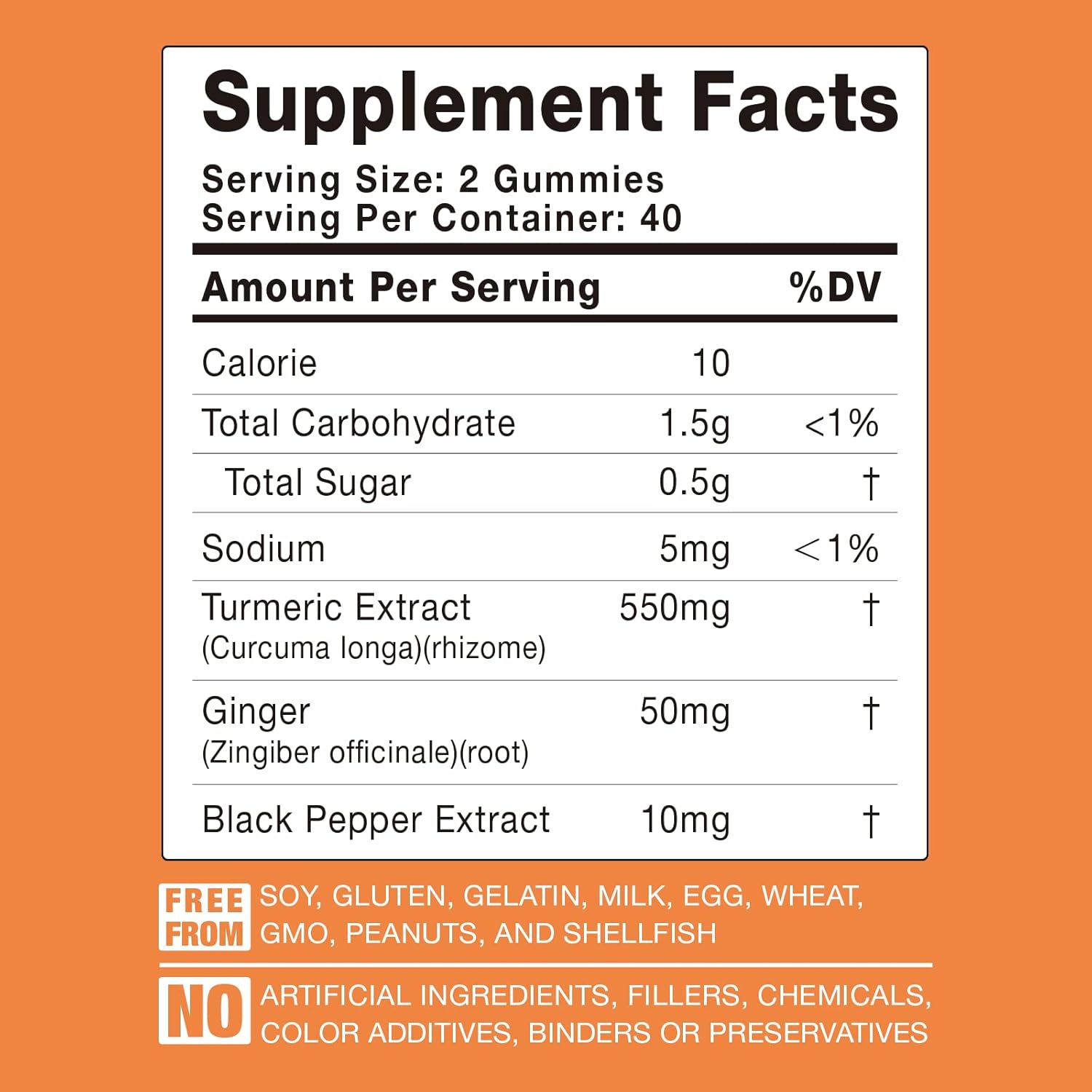 Organic Turmeric Gummy Supplements with Ginger & Black Pepper Extract - 3 Pack for Pain Relief & Joint Health - Vegan & Gelatin-Free - Adults & Kids