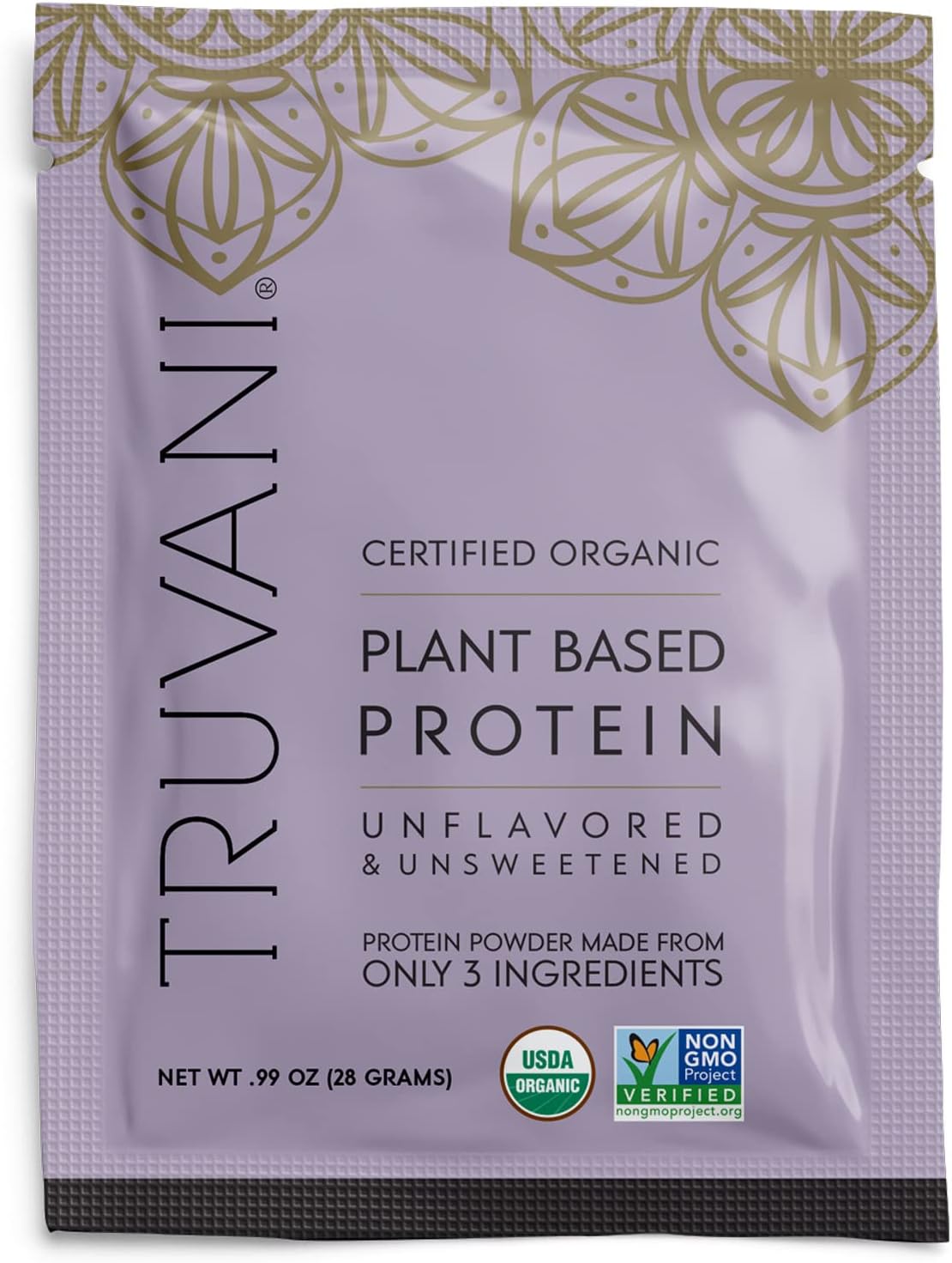 Organic Unflavored Vegan Pea Protein Powder - 20g Plant Based Protein, Keto, Gluten & Dairy Free, Low Carb & Sugar-Free