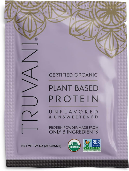 Organic Unflavored Vegan Pea Protein Powder - 20g Plant Based Protein, Keto, Gluten & Dairy Free, Low Carb & Sugar-Free