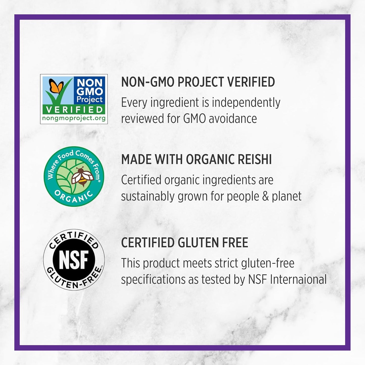 Organic USA-Grown Reishi Mushroom Capsules for Vitality Support - Vegan Superfood Supplement, Non-GMO, Gluten Free - 60 ct