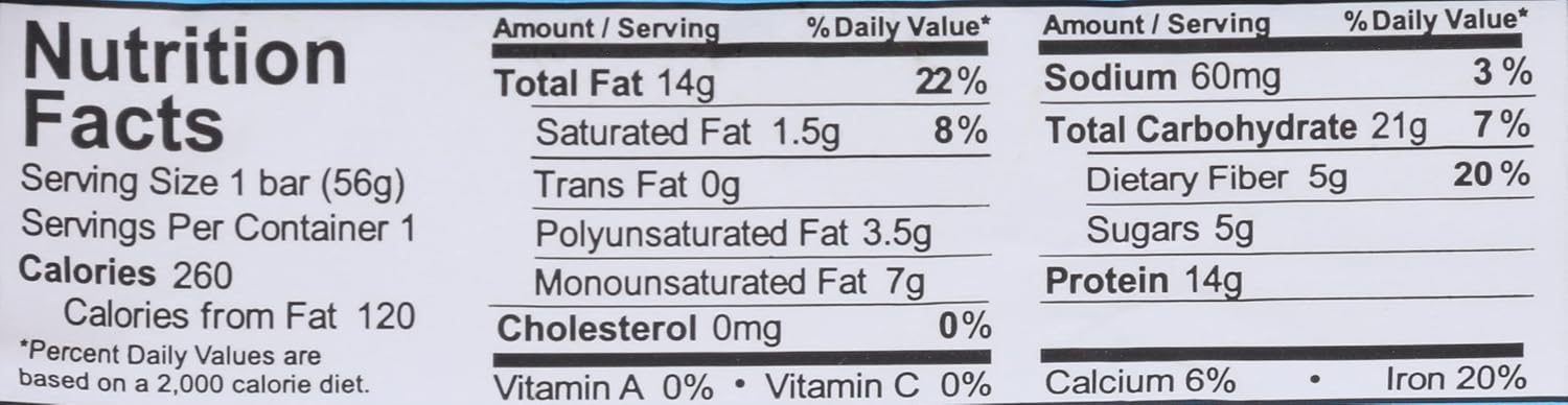 Organic Vanilla Almond Crunch Protein Bars - 14g Plant-Based Protein, USDA Certified, Gluten Free, Non-GMO - 1.9 Oz, Pack of 12