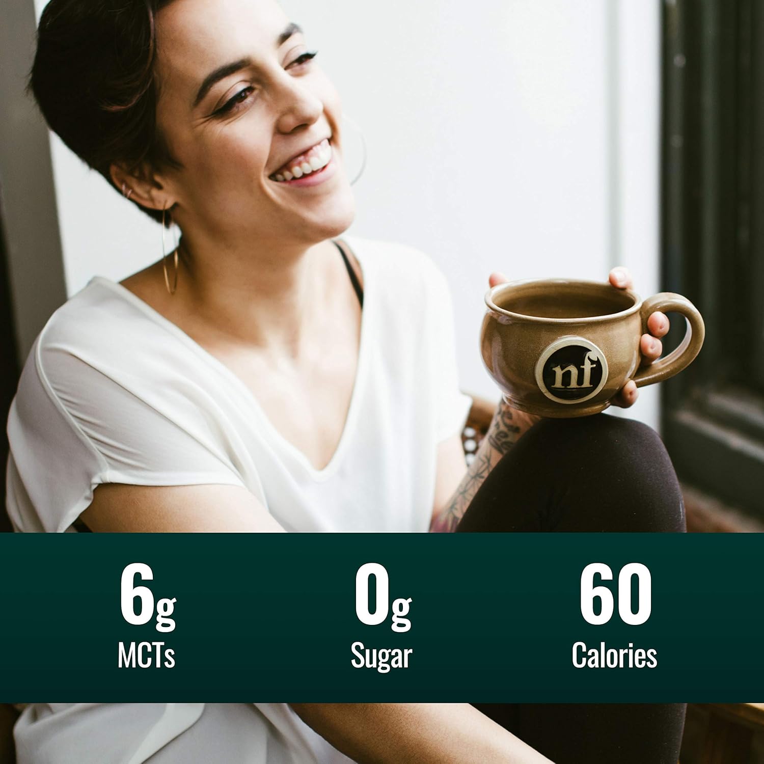 Organic Vanilla and Caramel Flavored MCT Oil Bundle - Gluten-Free, Non GMO, Emulsified MCTs - Keto, Paleo, Vegan - 2x 16oz Glass Bottles