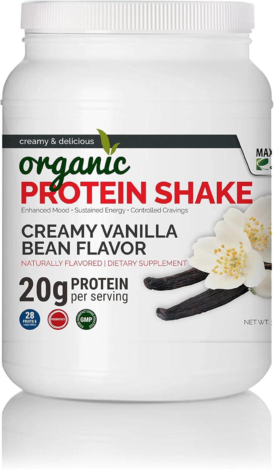 Organic Vanilla Bean Flavored Maximum Slim Protein Shake for Slimming Formula