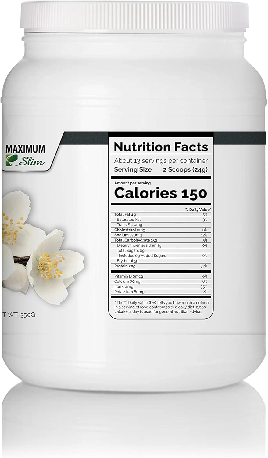Organic Vanilla Bean Flavored Maximum Slim Protein Shake for Slimming Formula