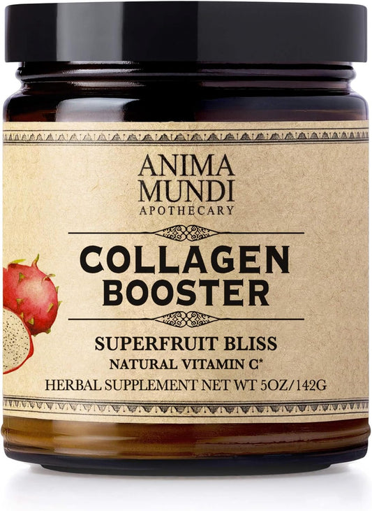 Organic Vegan Collagen Booster Powder for Skin, Hair & Nails - Easy Mix Beauty Supplement (5oz) by Anima Mundi Apothecary