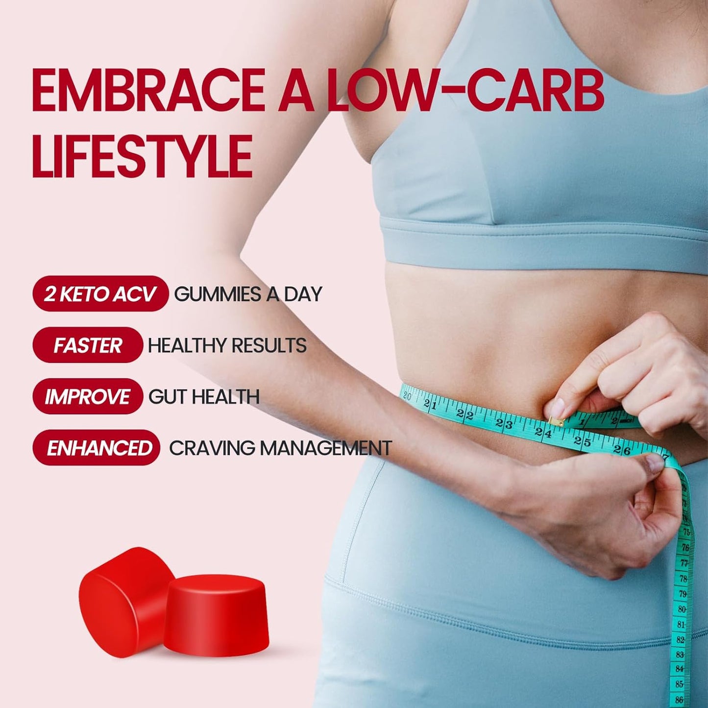 Organic Vegan Keto ACV Gummies with Mother - 1500mg Apple Cider Vinegar - Metabolism Boost & Detox - Gluten-Free Energy Supplement - 2 Pack