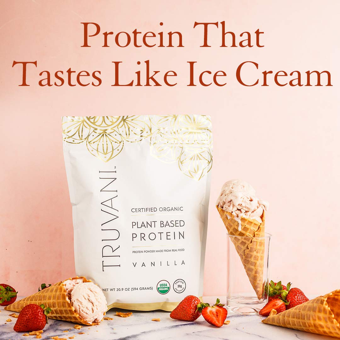 Organic Vegan Protein Powder Bundle - USDA Certified, Non-GMO, Dairy/Soy/Gluten Free - 40 Servings (Chocolate & Vanilla)