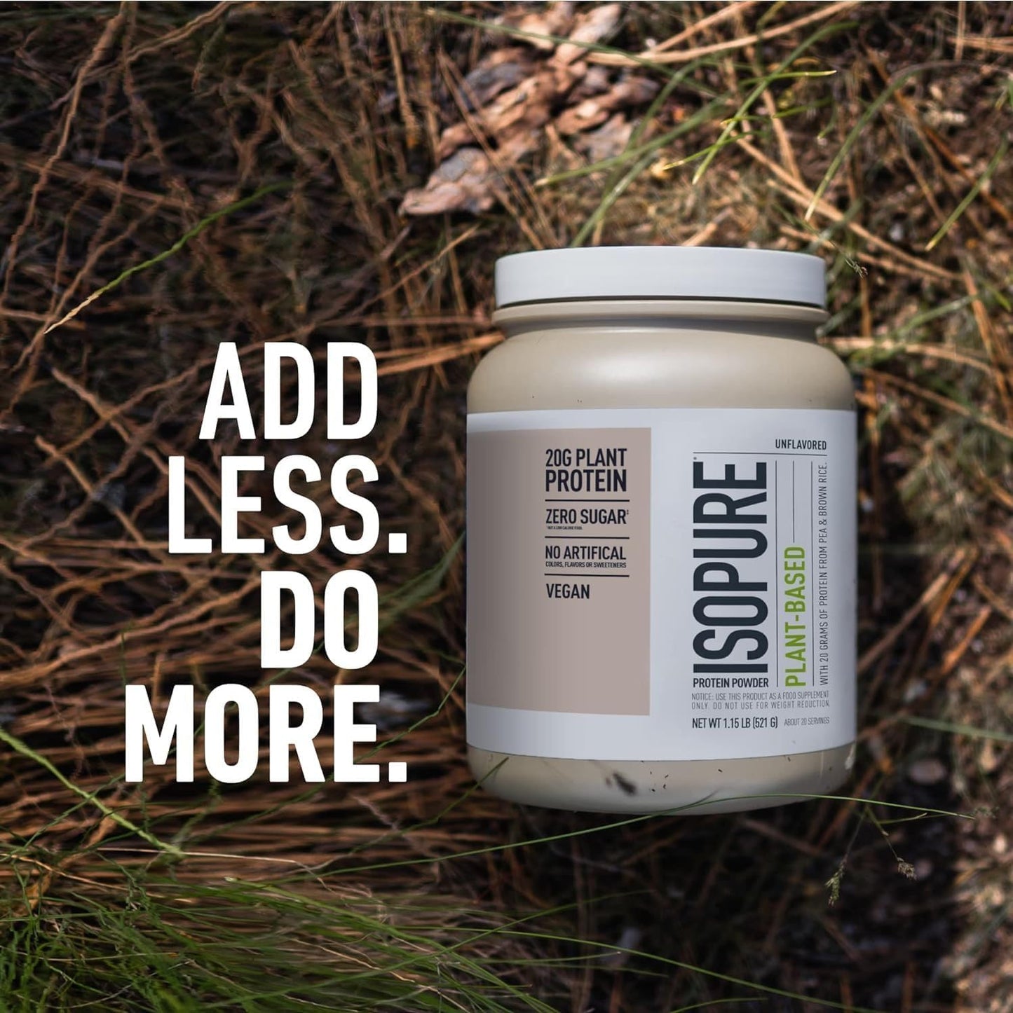 Organic Vegan Protein Powder Bundle: Isopure Pea Protein + Collagen Peptides with Amino Acids & Vitamin C