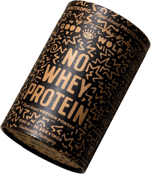 Organic Vegan Protein Powder with 21g Protein per Serving, 1080g / 30 Servings, Plastic-Free Packaging