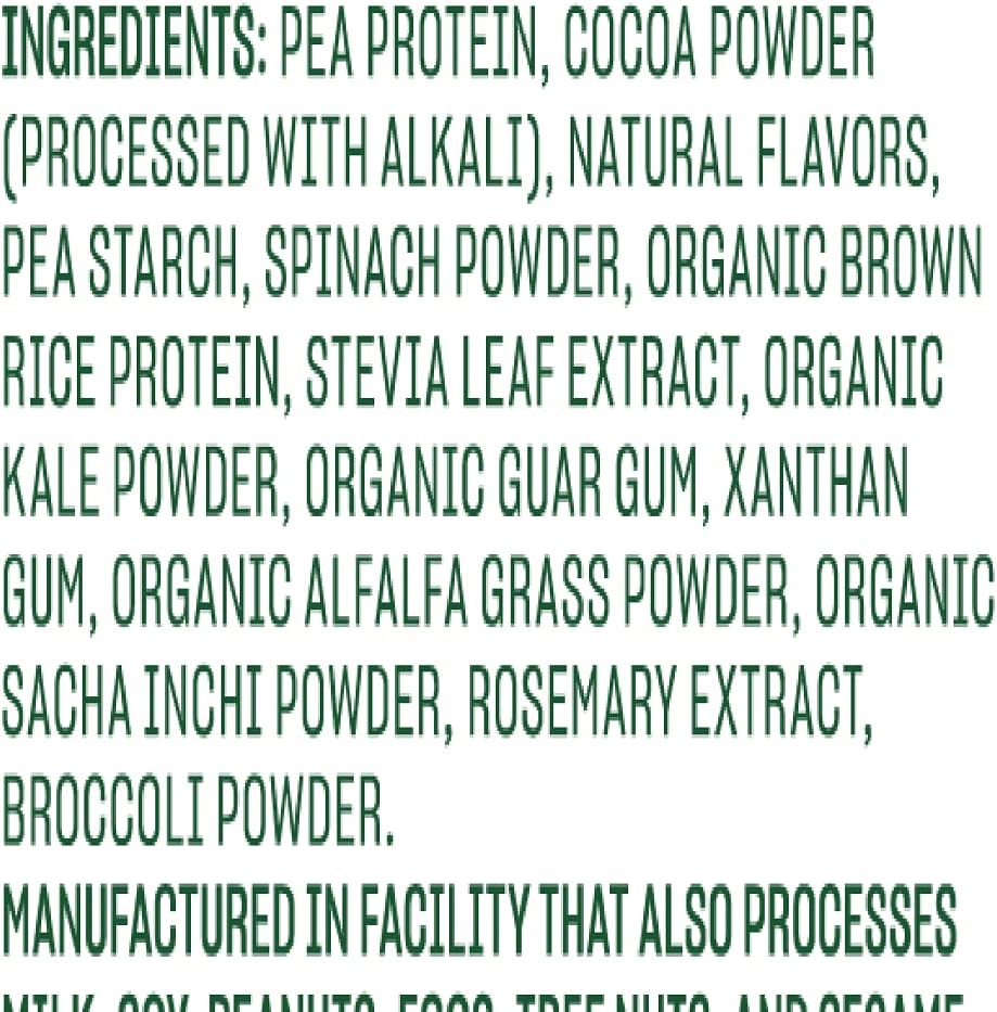 Organic Vegan Protein Powder with Greens, Chocolate Flavor - Vega All-in-One Blend