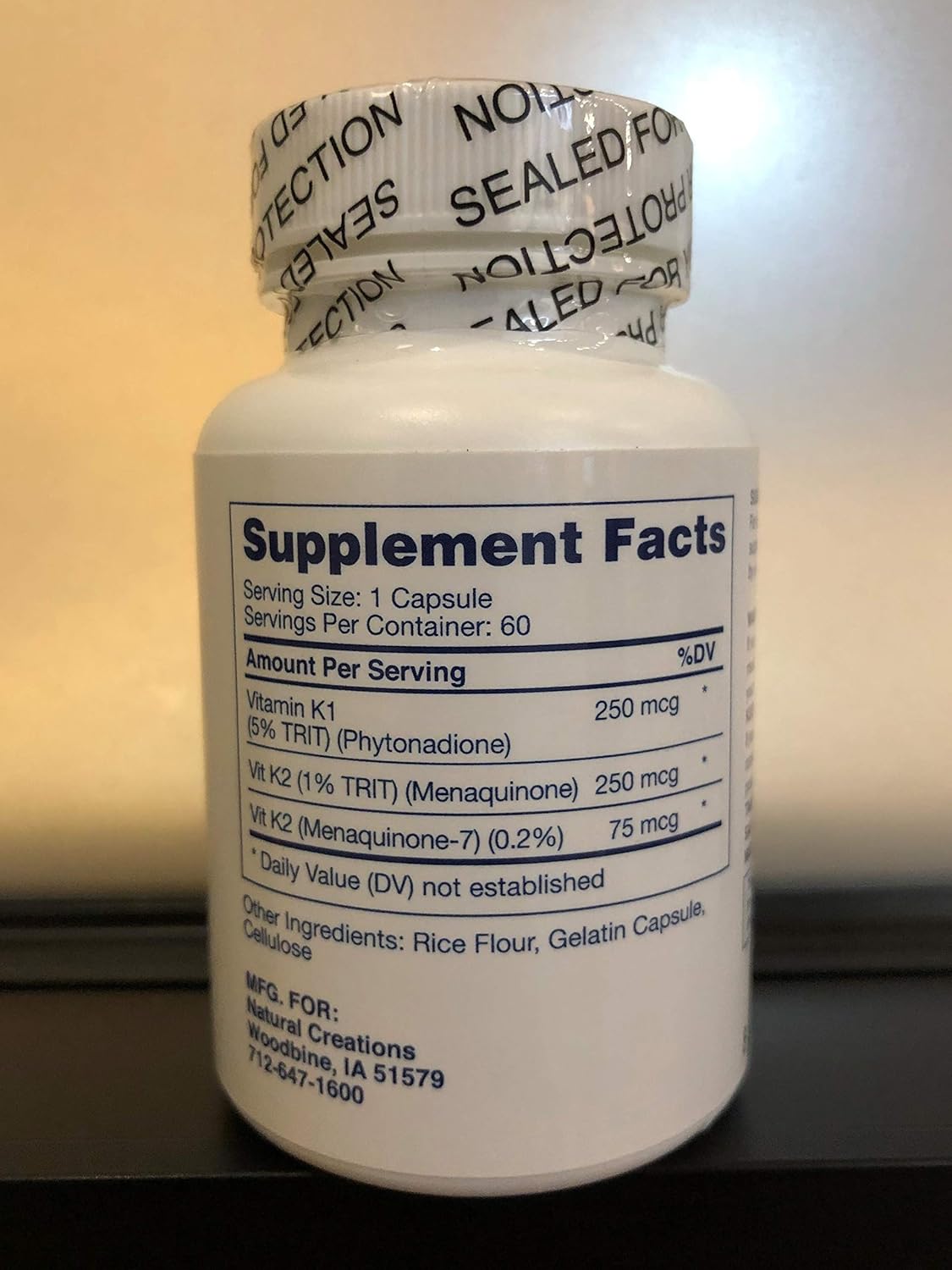 Organic Vitamin K Supplement for Natural Health and Wellness - Pure Vitamin K Formula