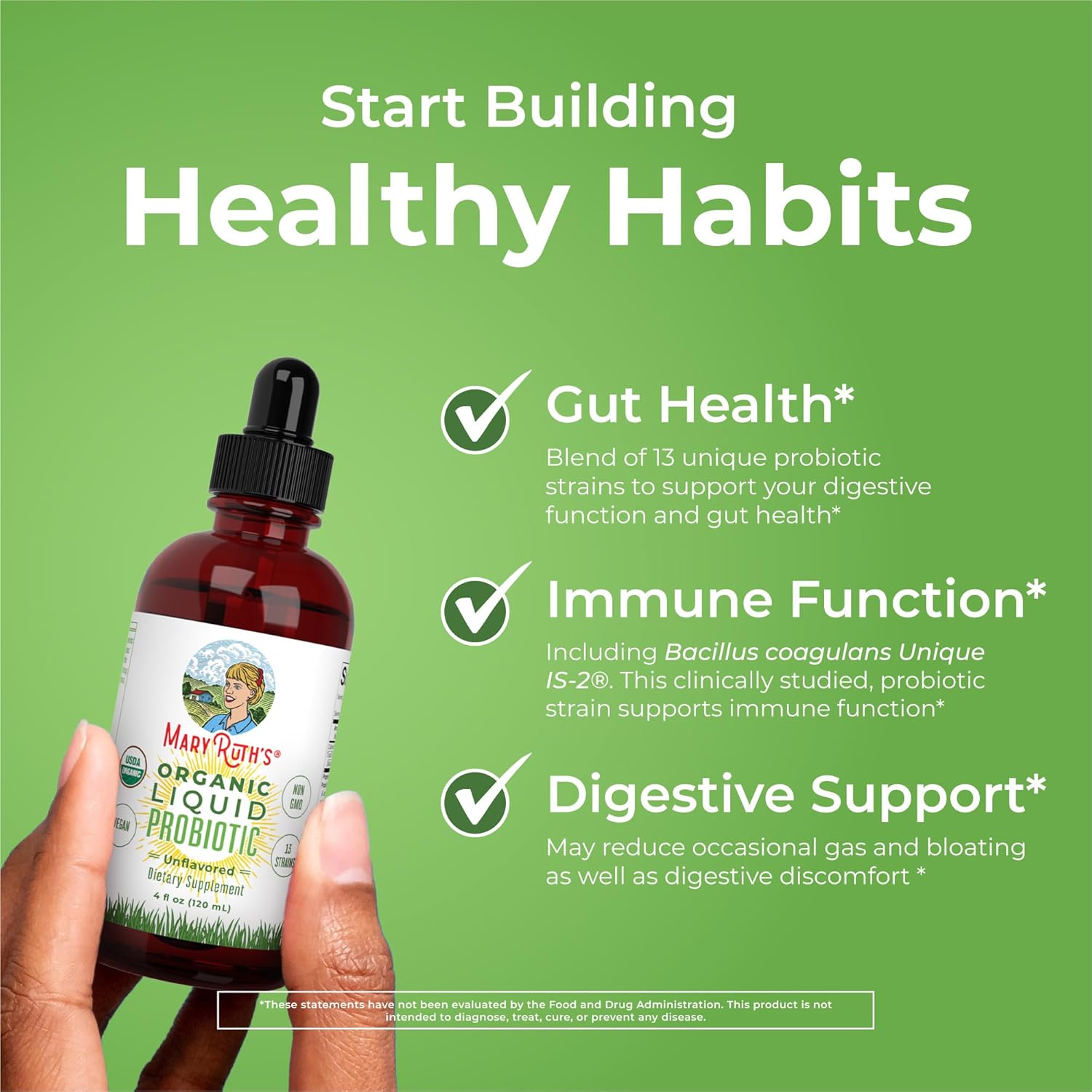 Organic Vitamin K2+D3 Gummies & Probiotic Drops for Joint Health | Peach Mango & Apricot Flavor | Vegan, Non-GMO | Clean Label Project Verified