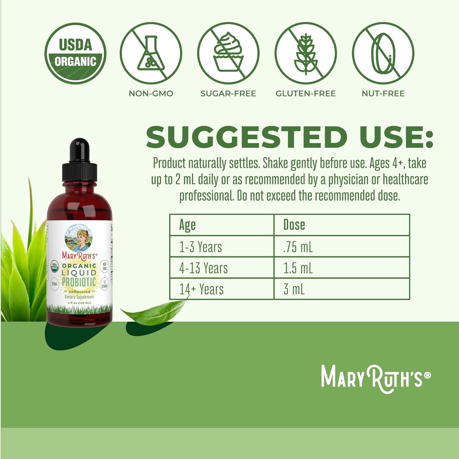 Organic Vitamin K2+D3 Gummies & Probiotic Drops for Joint Health | Peach Mango & Apricot Flavor | Vegan, Non-GMO | Clean Label Project Verified