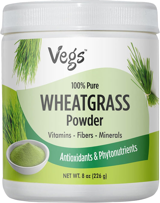 Organic Wheatgrass Powder Juice - Superfood Blend for Immunity and Digestive Health - Ideal for Smoothies, Juices, and Baking - 8 Oz Pack