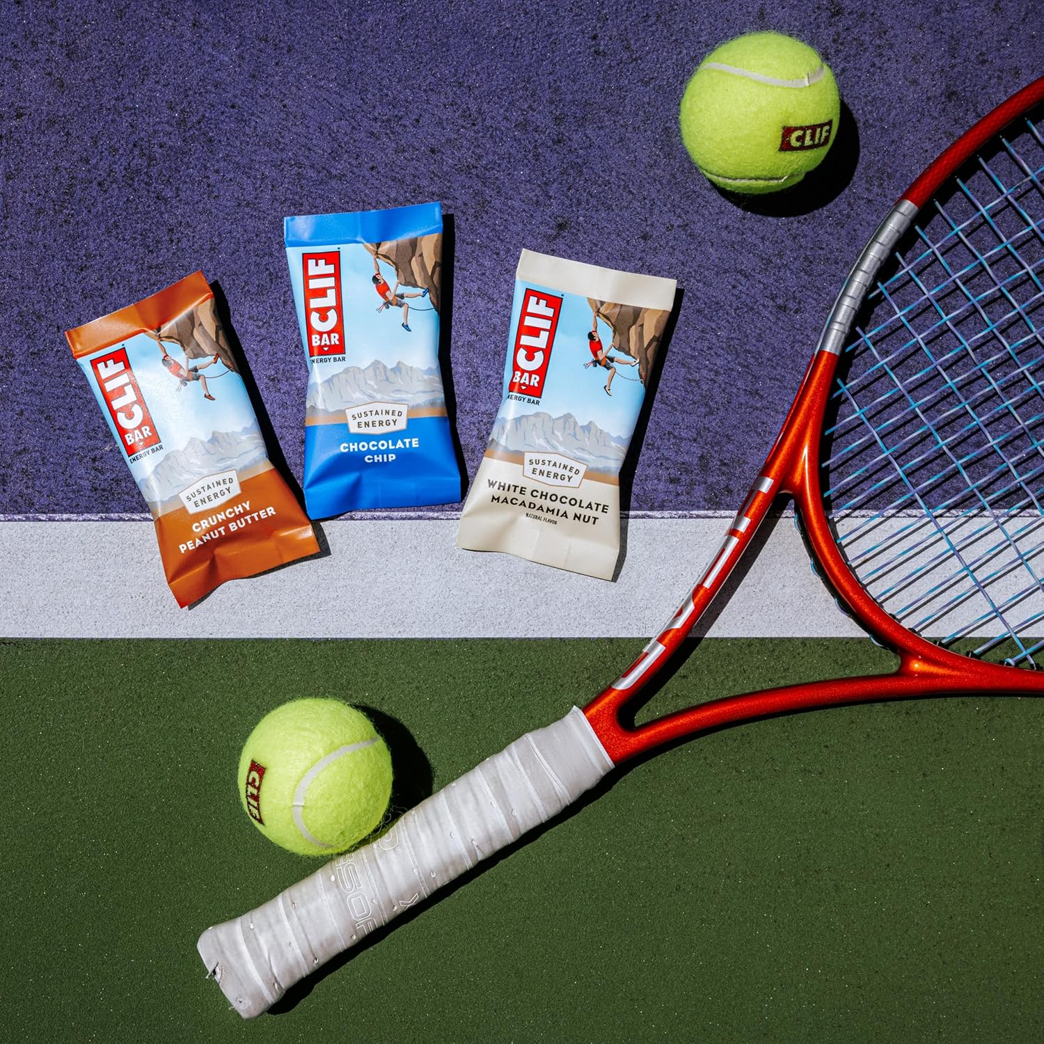 Organic White Chocolate Macadamia Nut Clif Bars - 9g Protein, Non-GMO, Plant Based Energy Bars - 12 Pack of 2.4 oz Bars