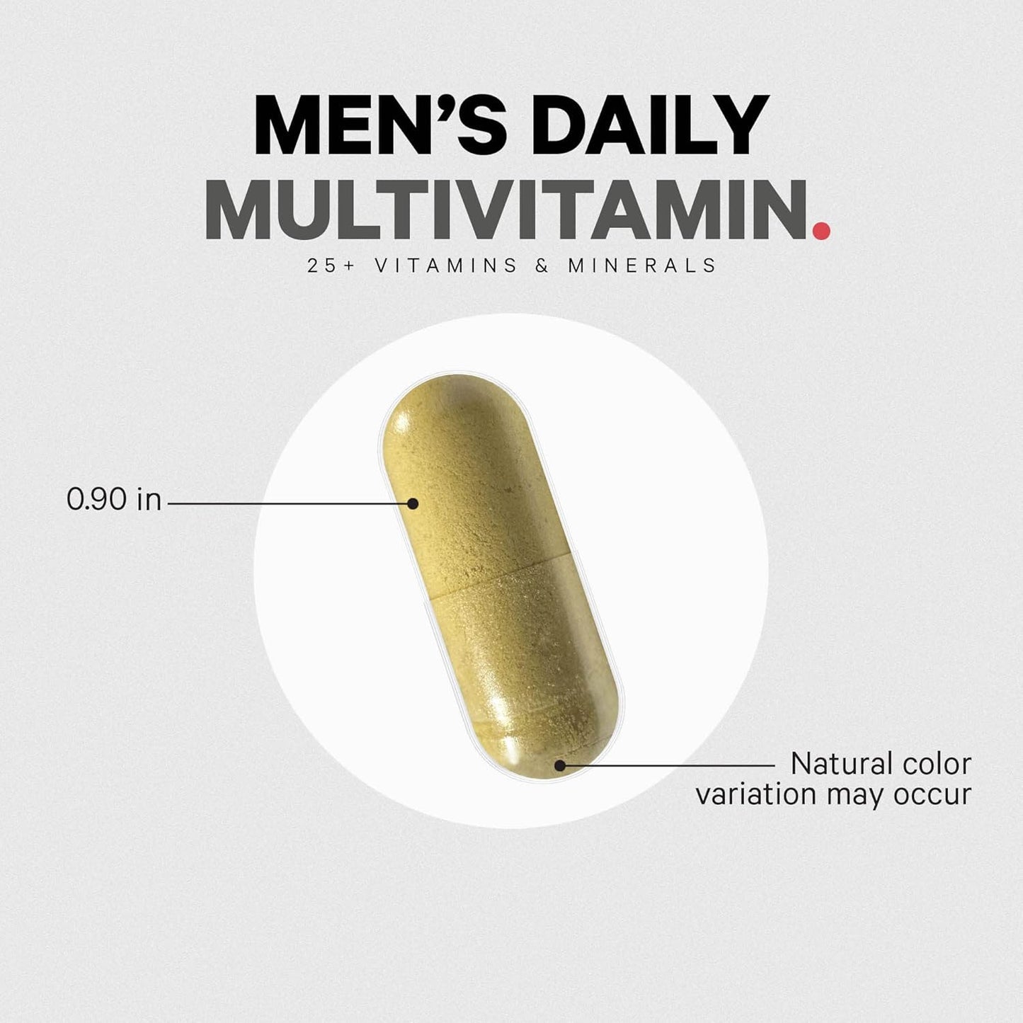 Organic Whole Foods Men's Daily Multivitamin Supplement with 25+ Vitamins & Minerals, Probiotics, Omega-3, 2 Pack