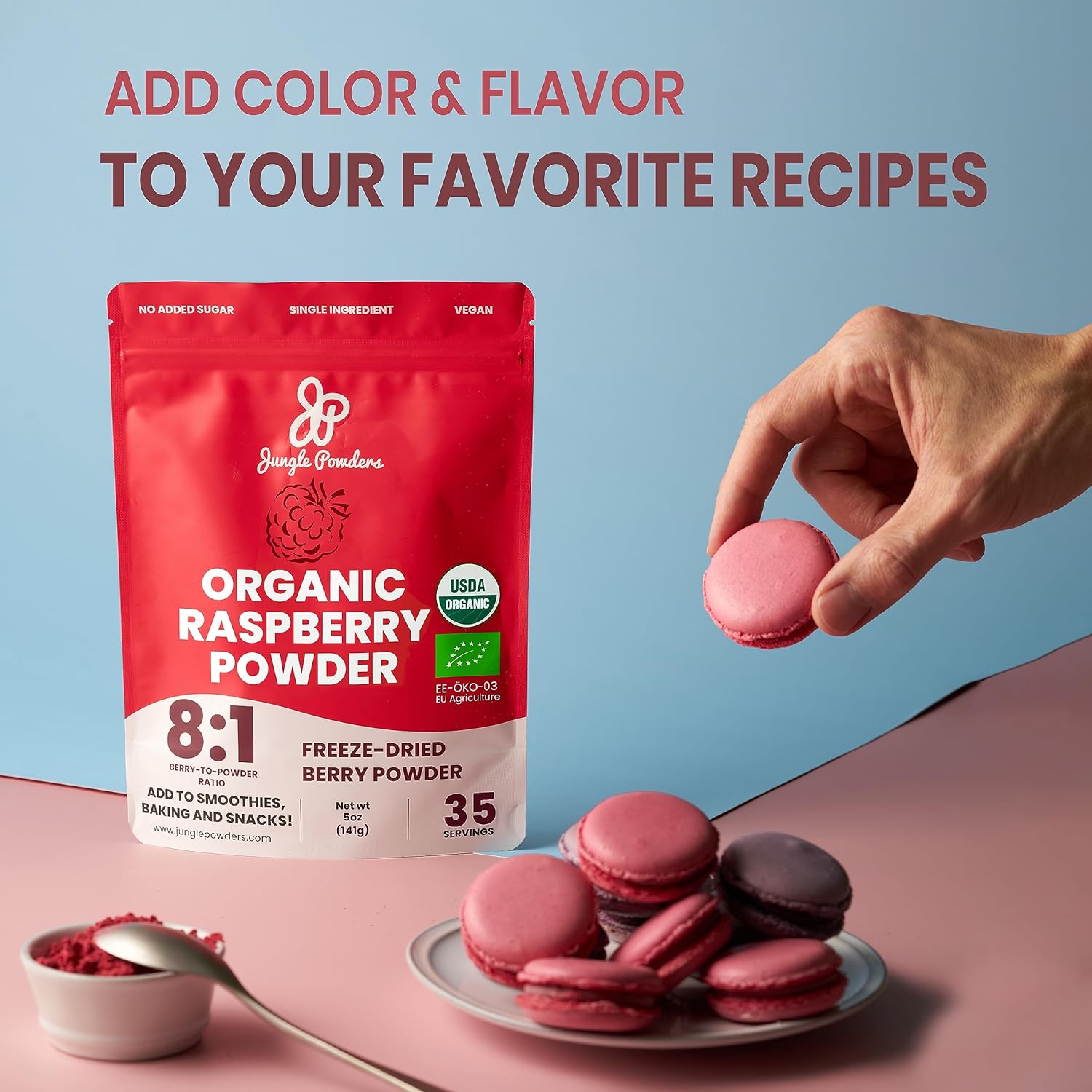 Organic Wild Bilberry Extract and Black Red Raspberry Powders Bundle - 3.4oz Bottle and 5 Ounce Bag - for Eyes, Baking, and Smoothies