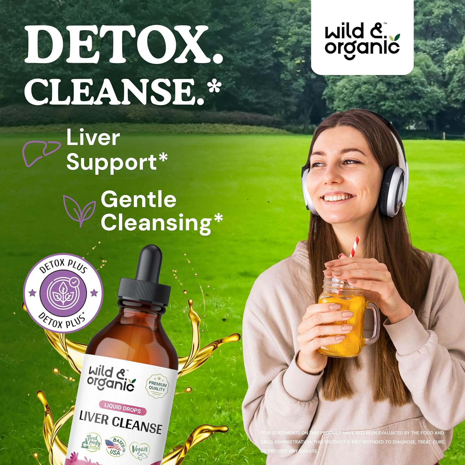 Organic Wild Milk Thistle and Liver Cleanse Tincture Combo - 4 fl oz Each
