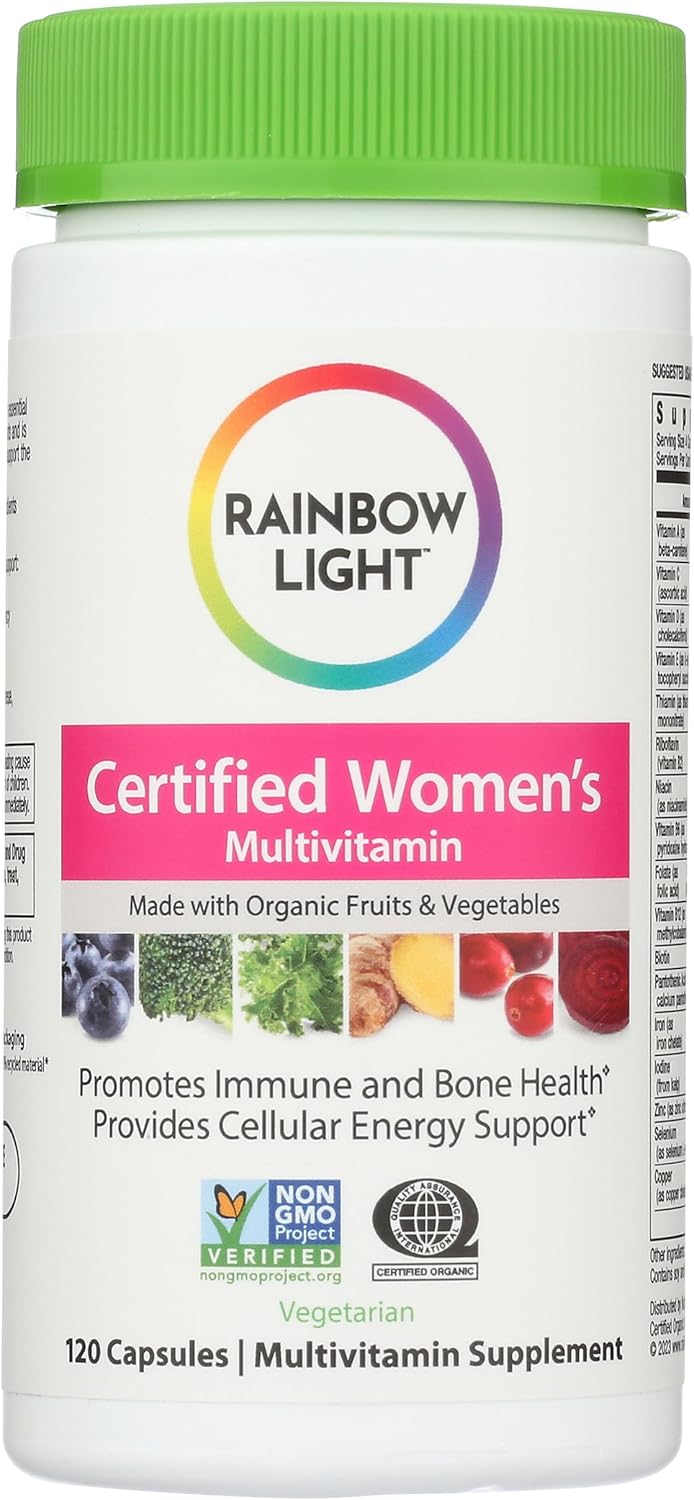 Organic Women's Multivitamin with Rainbow Light, 120 Capsules