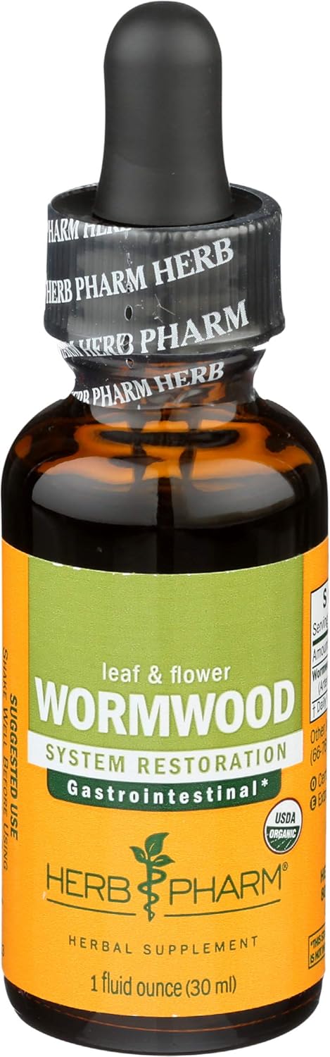 Organic Wormwood Extract by HERB PHARM - 1 Fluid Ounce Bottle