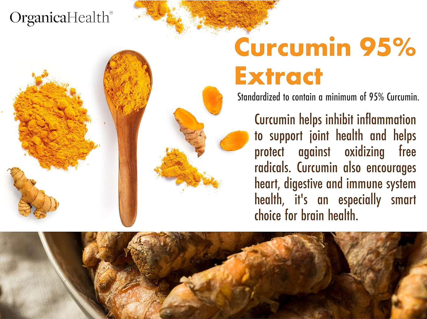 OrganicaHealth Golden Relief Capsules - Joint Support with Turmeric, Quercetin, Bromelain, Boswellia - Immune & Muscle Care - 60 Capsules