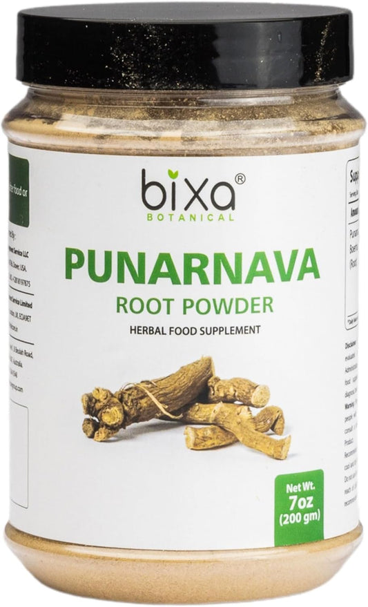 Organically Sourced Punarnava Powder - Ayurvedic Herbal Supplement - 200g / 7oz - Gluten-Free, Non-GMO, Vegan - Bixa BOTANICAL.