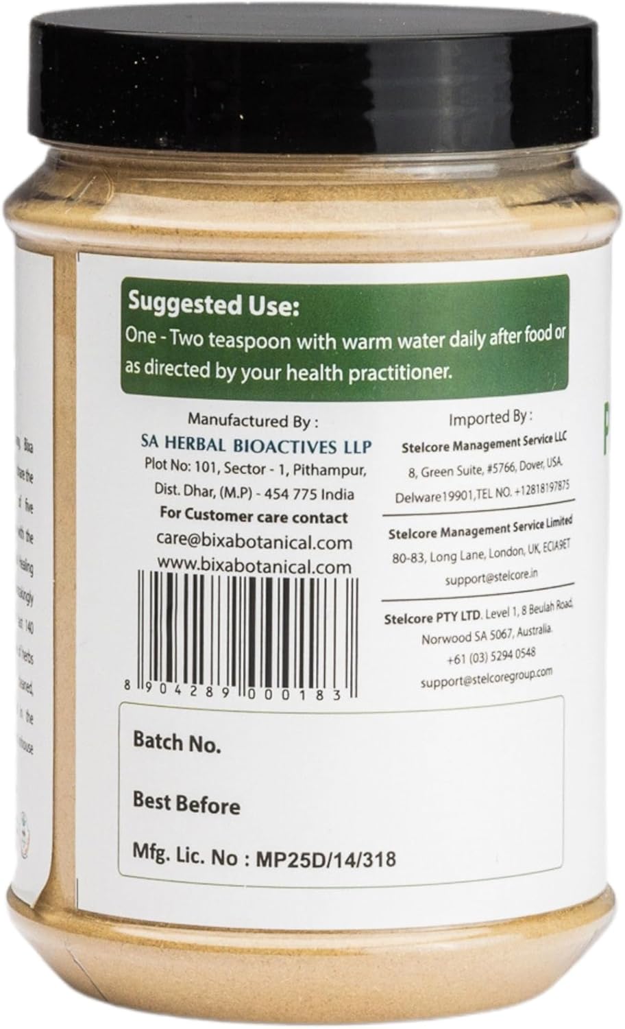Organically Sourced Punarnava Powder - Ayurvedic Herbal Supplement - 200g / 7oz - Gluten-Free, Non-GMO, Vegan - Bixa BOTANICAL.