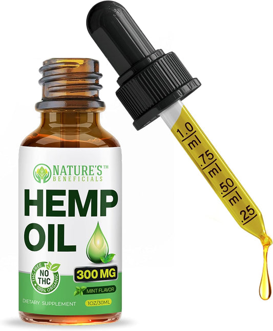 Organicmetabolism boosterOil Extract Drops, 300mg - Omega Fatty Acids 3 6 9, Non-GMO Ultra-Pure CO2 Extracted by NATURE'S BENEFICIALS