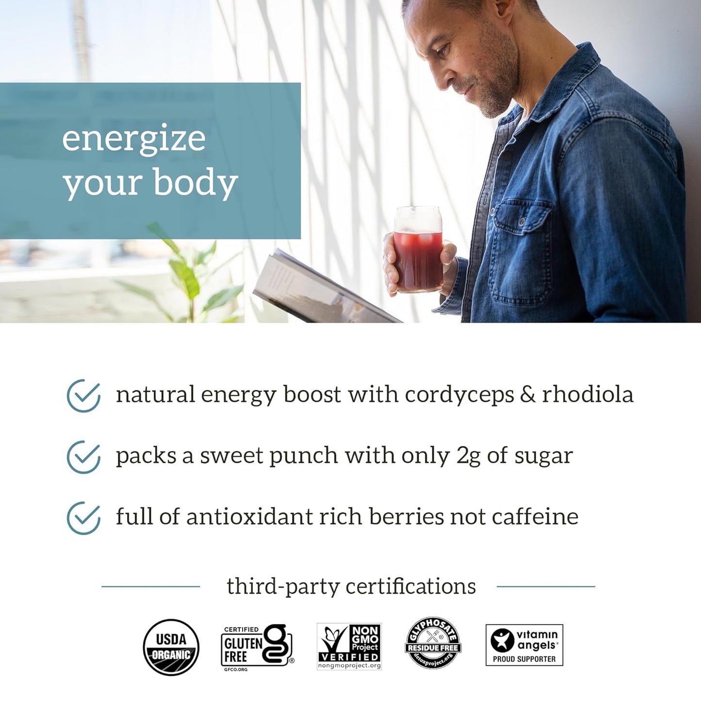 Organifi Green and Red Juice Bundle - 30 Day Supply of Organic Superfood Powder for Energy and Stress Relief - Antioxidant-Rich Formula, Non-GMO, Gluten-Free, Soy-Free