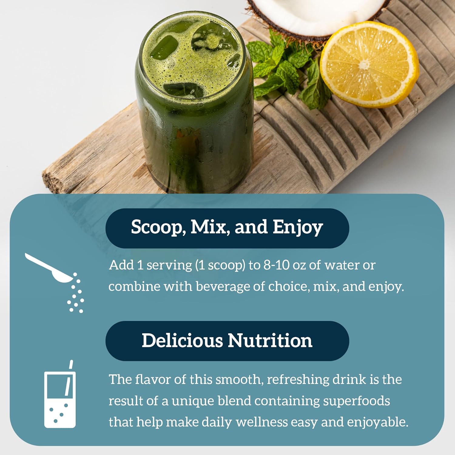 Organifi Green Juice Powder Supplement - Organic Spirulina, Ashwagandha, Chlorella - Supports Fitness Goals, Lowers Cortisol - 30 Day Supply